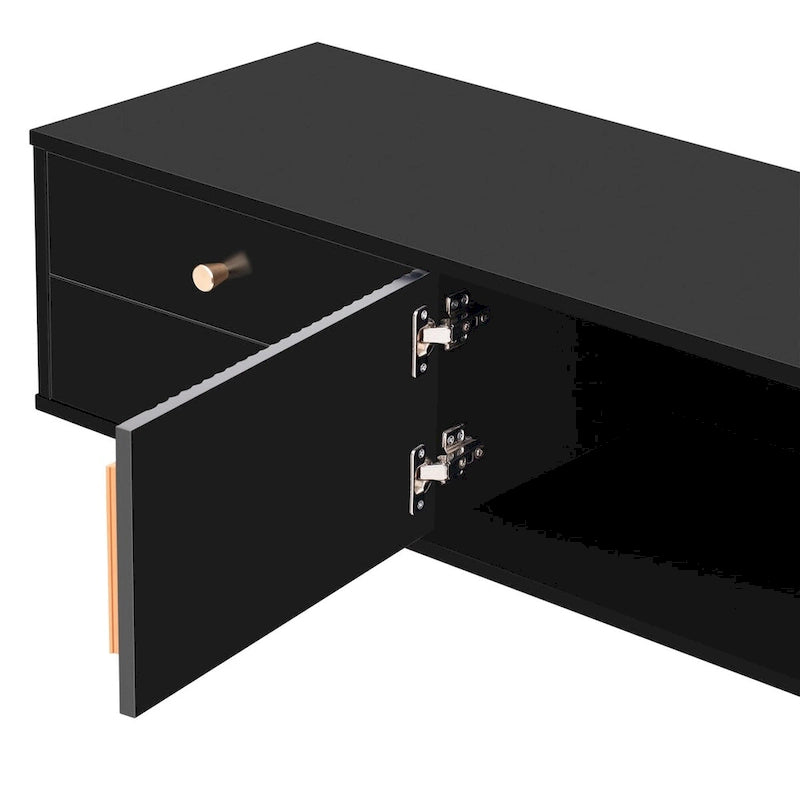 Meuble TV moderne de 65+ pouces avec rangement pour salon