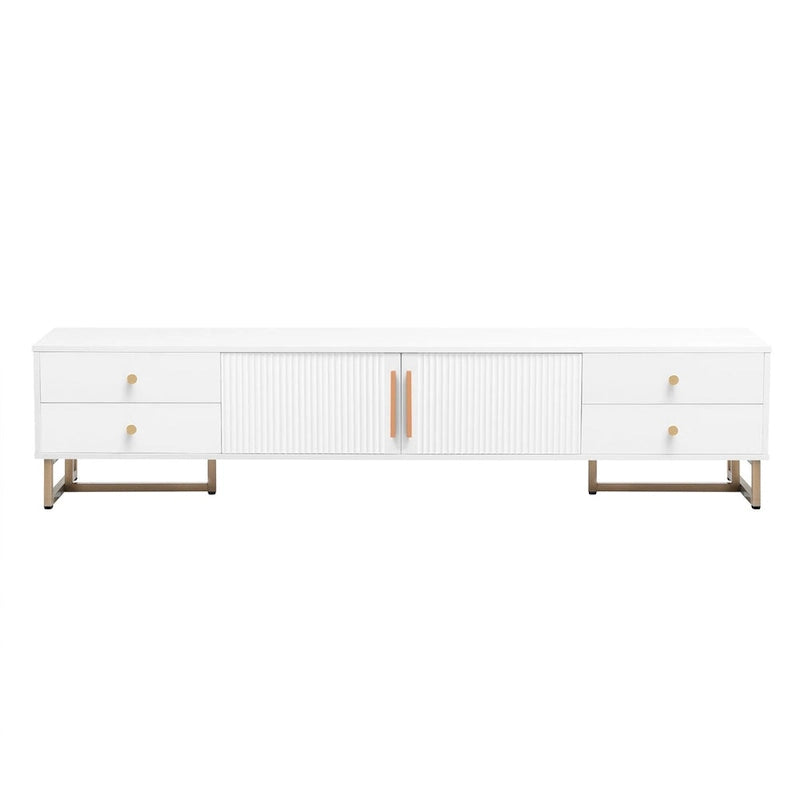 Meuble TV moderne de 65+ pouces avec rangement pour salon