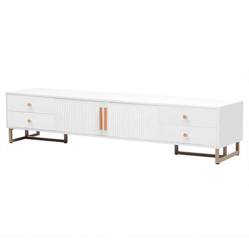 Meuble TV moderne de 65+ pouces avec rangement pour salon