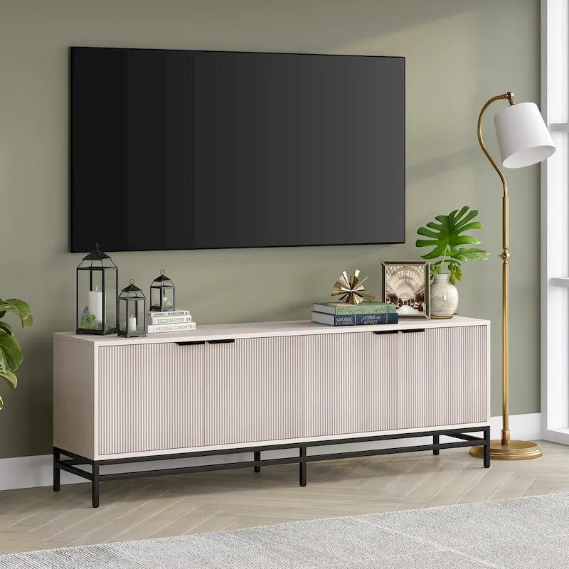 Meuble TV rectangulaire Montello pour téléviseurs jusqu'à 78 po - 70 de large