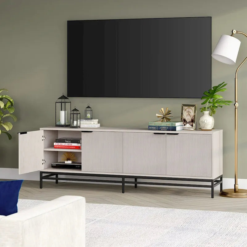 Meuble TV rectangulaire Montello pour téléviseurs jusqu'à 78 po - 70 de large