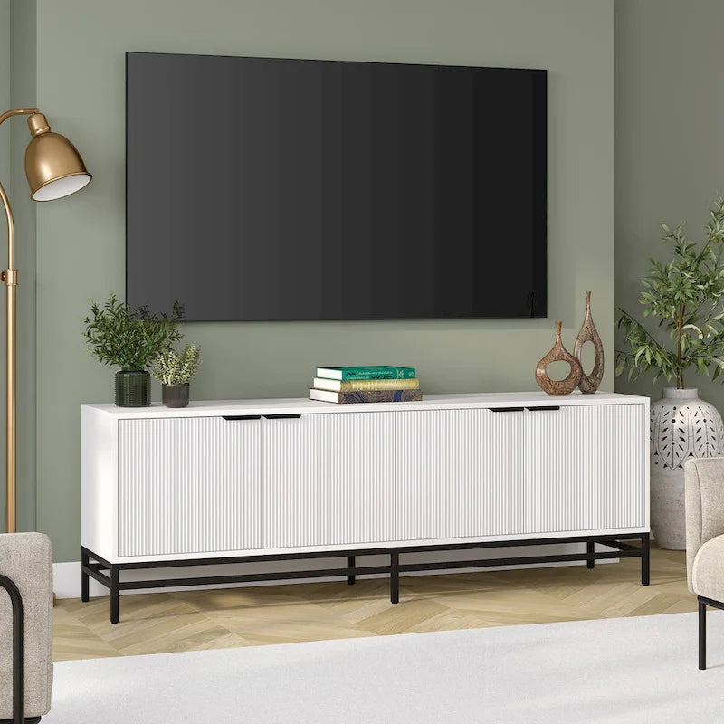 Meuble TV rectangulaire Montello pour téléviseurs jusqu'à 78 po - 70 de large