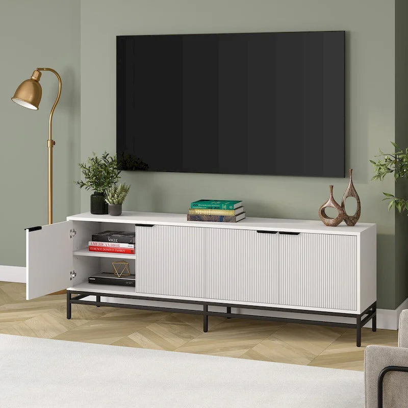 Meuble TV rectangulaire Montello pour téléviseurs jusqu'à 78 po - 70 de large