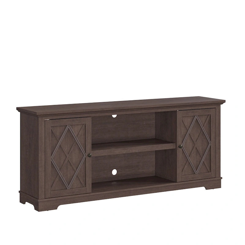 70 Farmhouse TV Stand Console for TVs up to 75 inch - Easy Assembly - 70 in Width