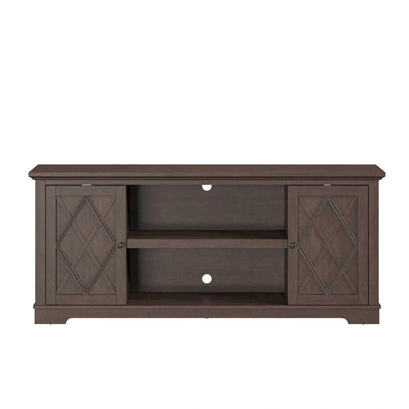 70 Farmhouse TV Stand Console for TVs up to 75 inch - Easy Assembly - 70 in Width
