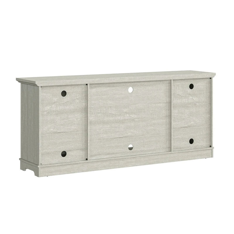 70 Farmhouse TV Stand Console for TVs up to 75 inch - Easy Assembly - 70 in Width