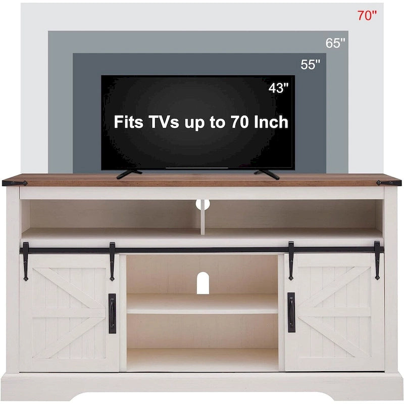 Meuble TV en bois de ferme, Meuble TV haut, Meuble console multimédia