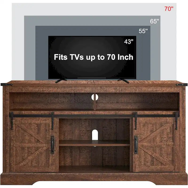 Meuble TV en bois de ferme, Meuble TV haut, Meuble console multimédia