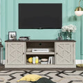 Meuble TV en bois foncé vieilli de 162,5 cm de large pour téléviseurs jusqu'à 70 po – 162,5 cm de large