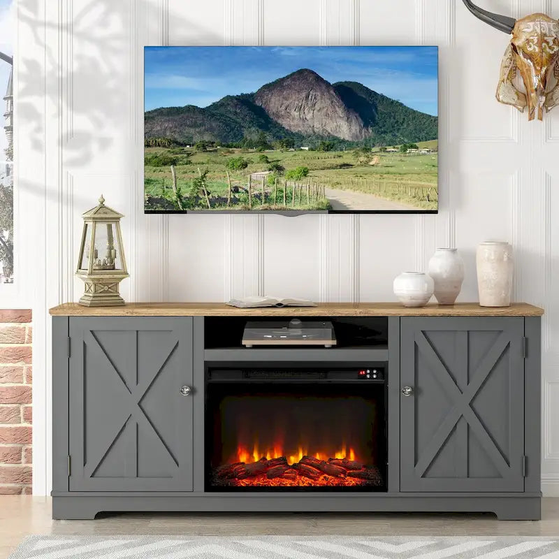 Meuble TV de ferme 70 po pour téléviseurs jusqu'à 75 po - 70 po de largeur