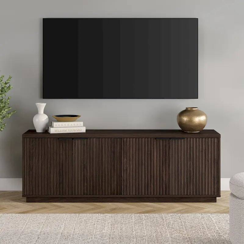 Meuble TV rectangulaire Mansfield pour téléviseurs jusqu'à 78 po - 70 de large