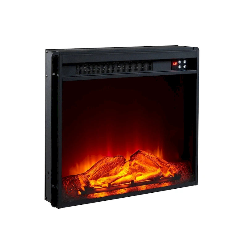 Meuble TV de style rustique avec cheminée pour téléviseur jusqu'à 65 po - 60 larg. x 33 haut. x 15,5 prof.
