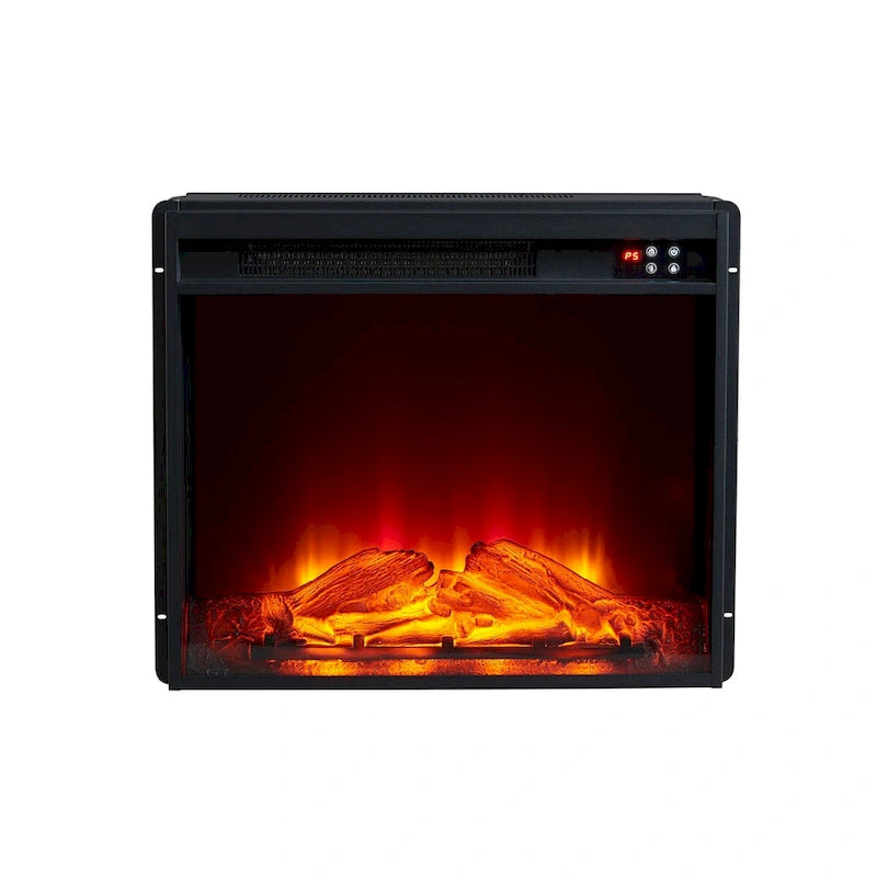 Meuble TV de style rustique avec cheminée pour téléviseur jusqu'à 65 po - 60 larg. x 33 haut. x 15,5 prof.