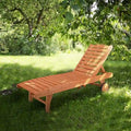 Outdoor Garden Chaise Lounges With Wheels And Drawers