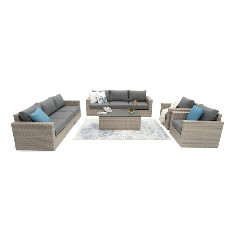 Ensemble de mobilier de jardin Avalon Bay 9 pièces