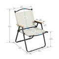 Chaise pliante d'extérieur 1 place pour l'intérieur, le camping, les pique-niques, la plage, le jardin, les barbecues, les fêtes, le patio