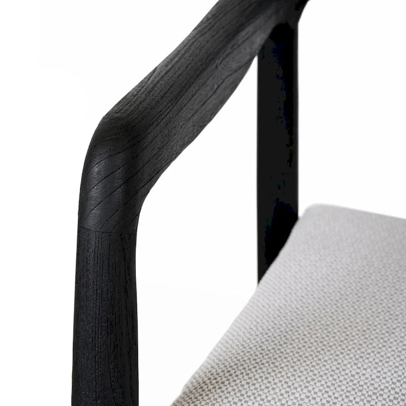 Chaise de salle à manger d'extérieur Aria Classic Home, noire (lot de 2)