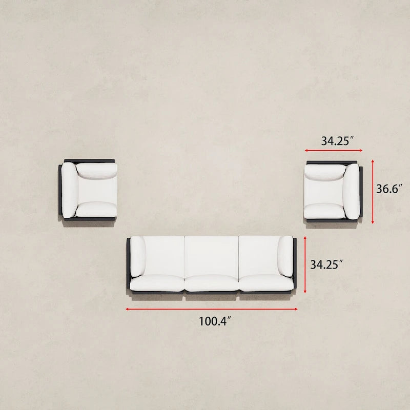 Ensemble de mobilier d'extérieur Galway 5 pièces avec chaises multiples