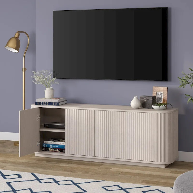 Meuble TV rectangulaire Canton pour téléviseurs jusqu'à 75 pouces - 68 po de large