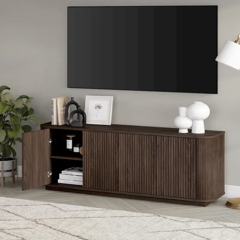 Meuble TV rectangulaire Canton pour téléviseurs jusqu'à 75 pouces - 68 po de large
