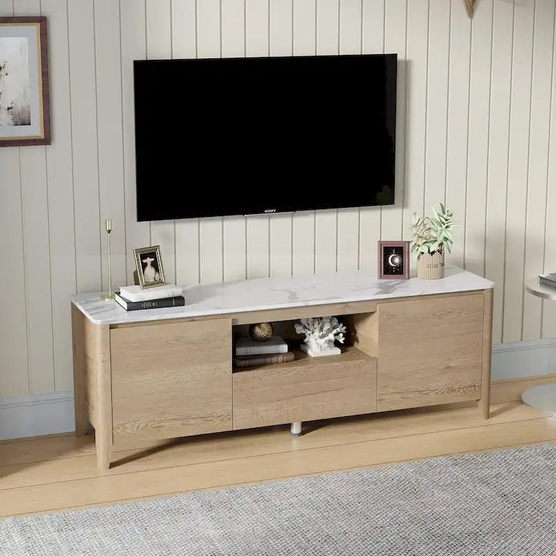 Meuble TV moderne 58 po Meuble TV avec rangement - 58 pouces