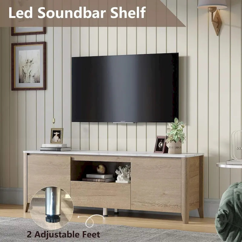 Meuble TV moderne 58 po Meuble TV avec rangement - 58 pouces