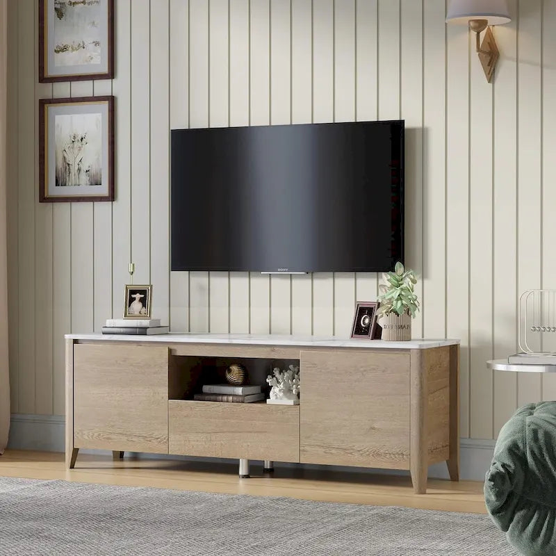 Meuble TV moderne 58 po Meuble TV avec rangement - 58 pouces