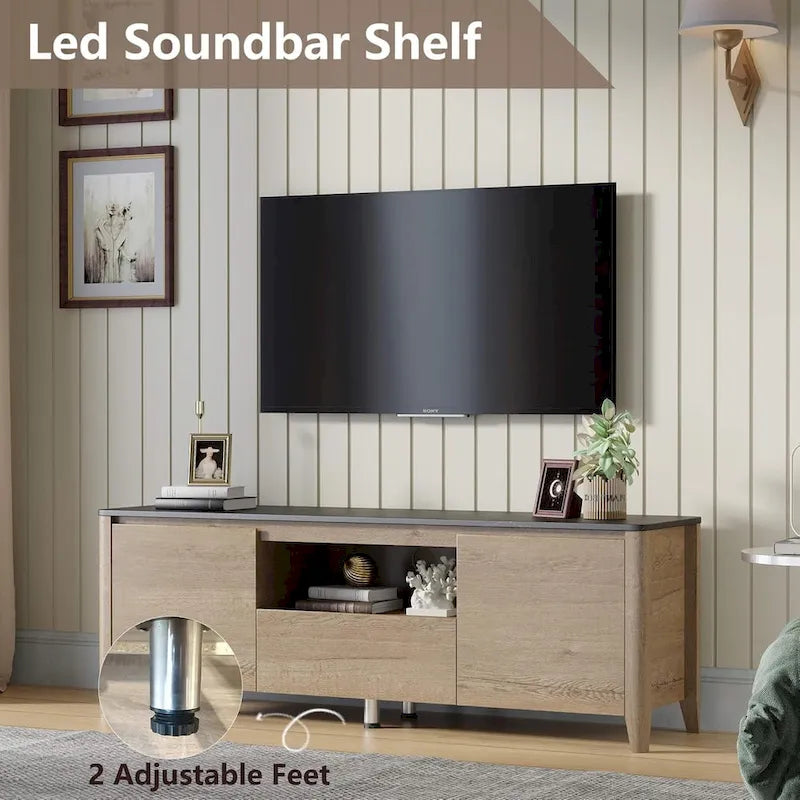 Meuble TV moderne 58 po Meuble TV avec rangement - 58 pouces