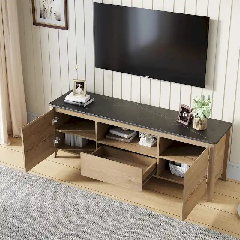 Meuble TV moderne 58 po Meuble TV avec rangement - 58 pouces