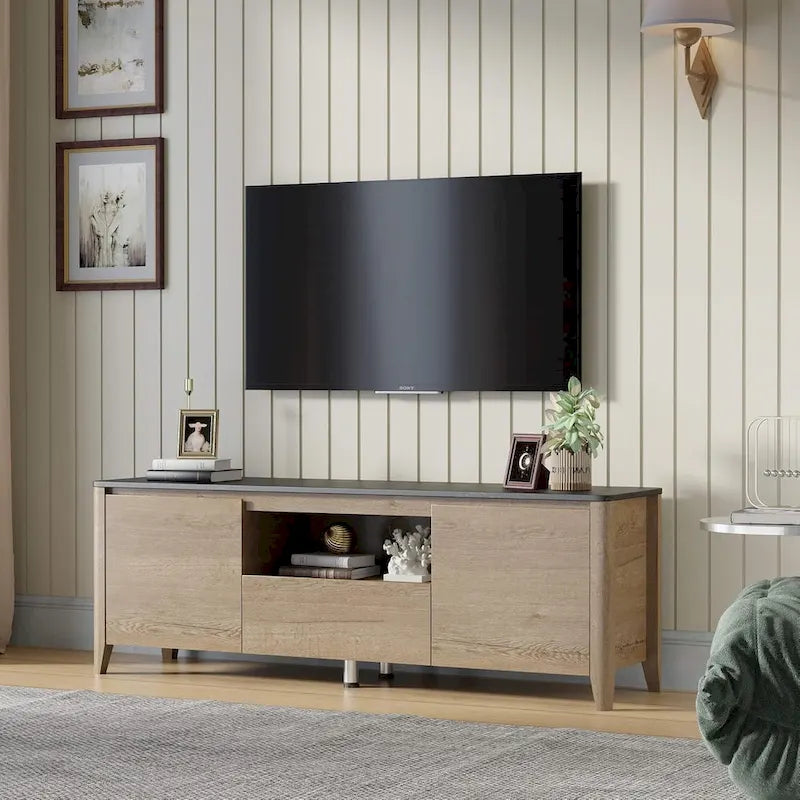 Meuble TV moderne 58 po Meuble TV avec rangement - 58 pouces