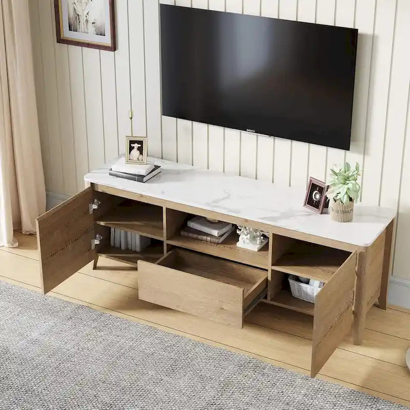 Meuble TV moderne 58 po Meuble TV avec rangement - 58 pouces