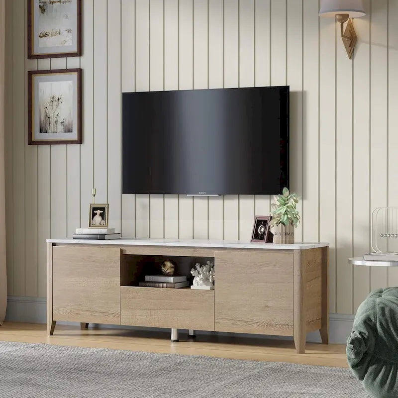 Meuble TV moderne 58 po Meuble TV avec rangement - 58 pouces