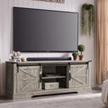 Meuble TV en bois de ferme, centre de divertissement rustique, meuble console - n/a