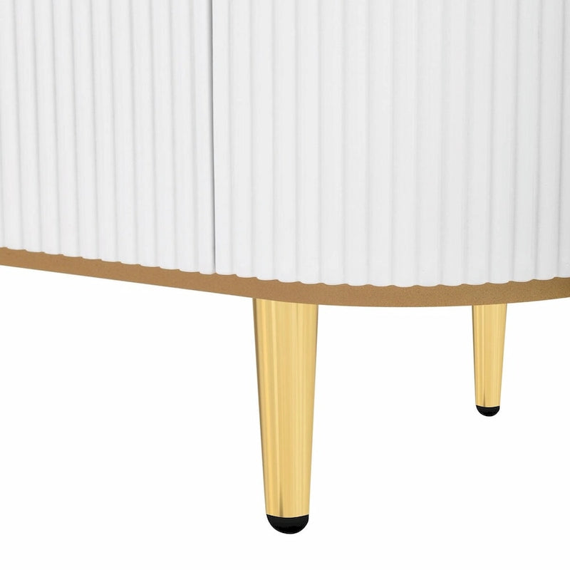 Meuble TV moderne pour téléviseurs jusqu'à 80 pouces, meuble de divertissement avec tiroirs et armoire