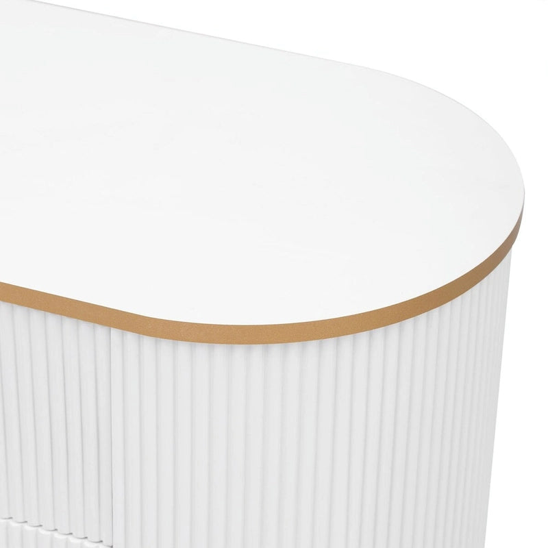 Meuble TV moderne pour téléviseurs jusqu'à 80 pouces, meuble de divertissement avec tiroirs et armoire