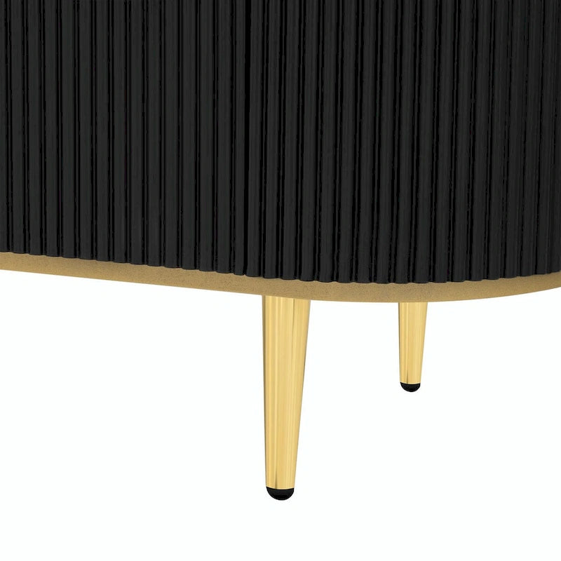 Meuble TV moderne pour téléviseurs jusqu'à 80 pouces, meuble de divertissement avec tiroirs et armoire
