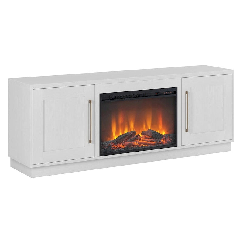 Meuble TV rectangulaire Tillman avec foyer électrique pour téléviseurs jusqu'à 75 po