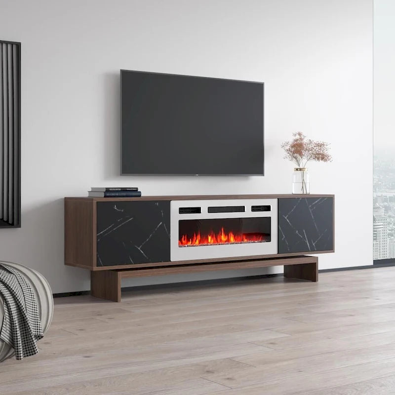 Meuble TV de cheminée Gram WH-EF