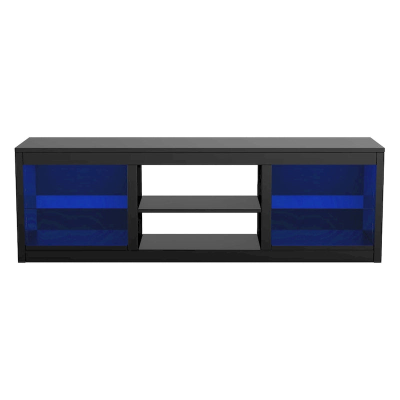 Meuble TV Console Moderne 66" avec LED RGB pour TV jusqu'à 75"