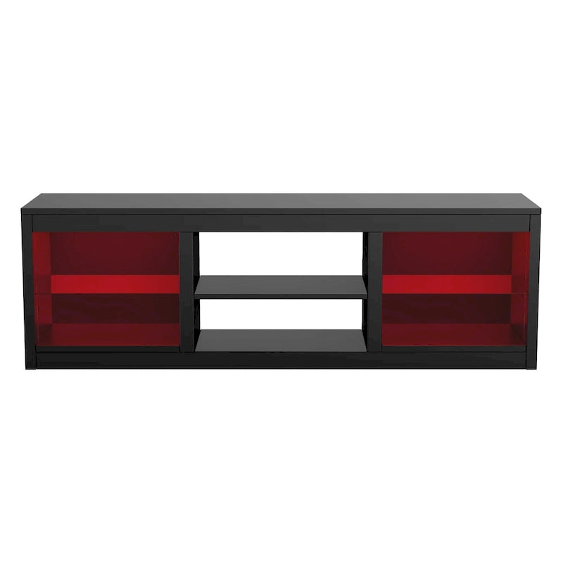 Meuble TV Console Moderne 66" avec LED RGB pour TV jusqu'à 75"