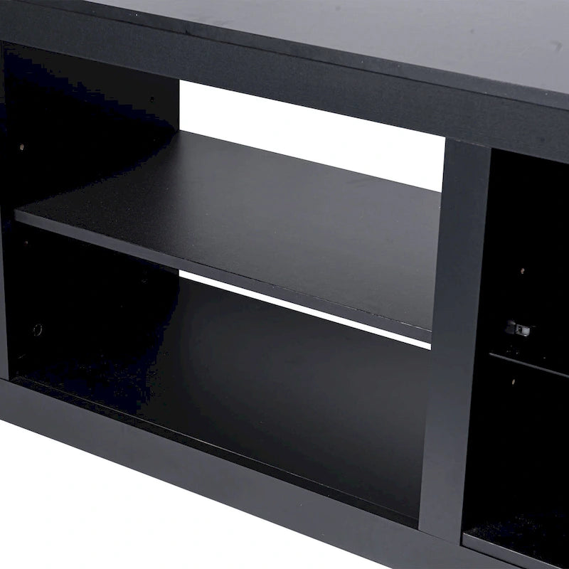 Meuble TV Console Moderne 66" avec LED RGB pour TV jusqu'à 75"