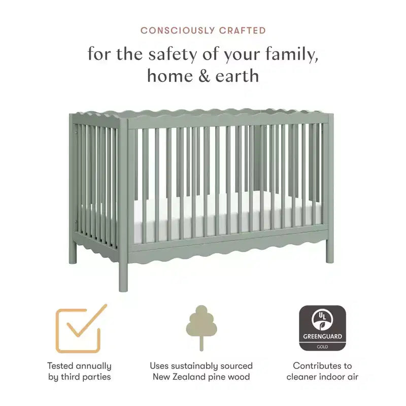 Babyletto Swell 4-in-1 Convertible Crib with Toddler Bed Conversion Kit