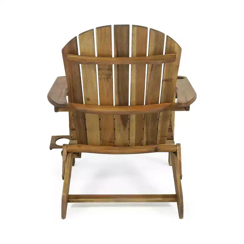 Bellwood Outdoor Acacia Wood Folding Adirondack Chair - Christopher Knight