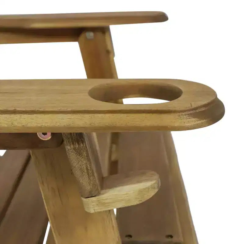 Bellwood Outdoor Acacia Wood Folding Adirondack Chair - Christopher Knight