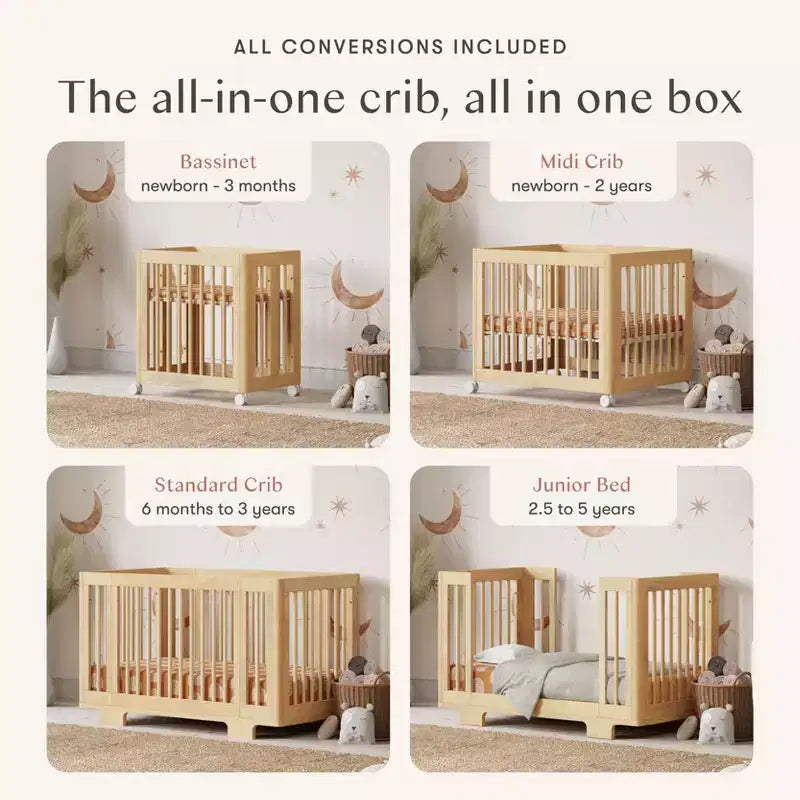 Babyletto Yuzu 8-in-1 Convertible Crib with All-Stages Conversion Kits