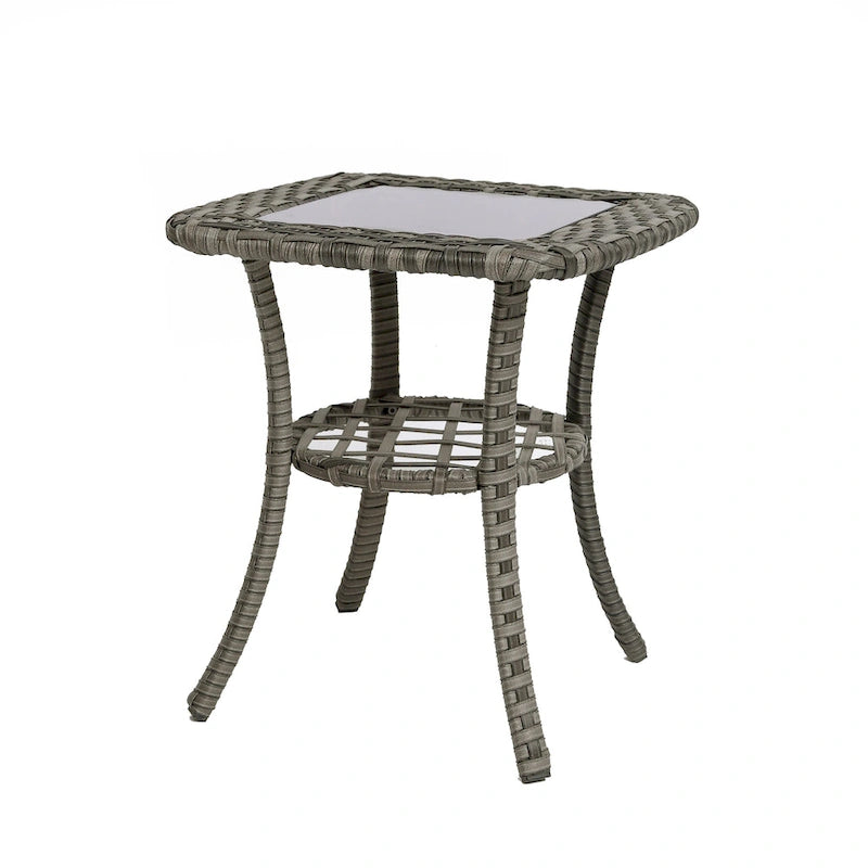 Ensemble de 3 meubles de patio pivotants d'extérieur