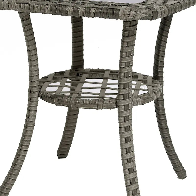 Ensemble de 3 meubles de patio pivotants d'extérieur