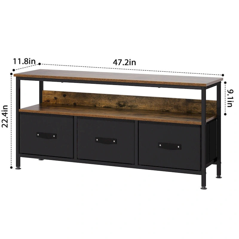 Meuble TV de 140 cm avec Rangement