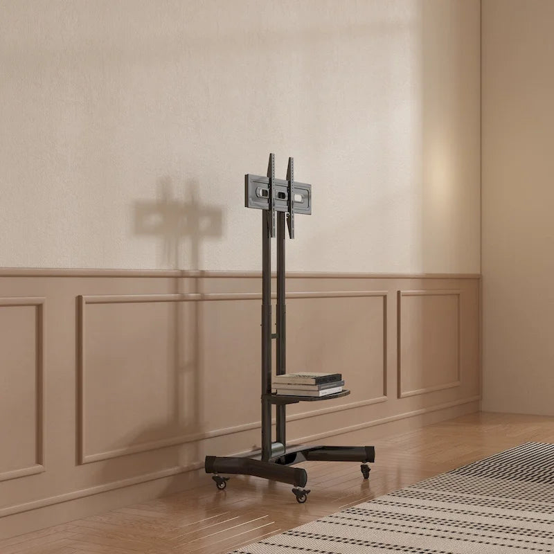 Support TV pivotant universel pour téléviseurs de 32 à 80 pouces, support TV de table réglable en hauteur avec inclinaison, VESA max 600x400mm