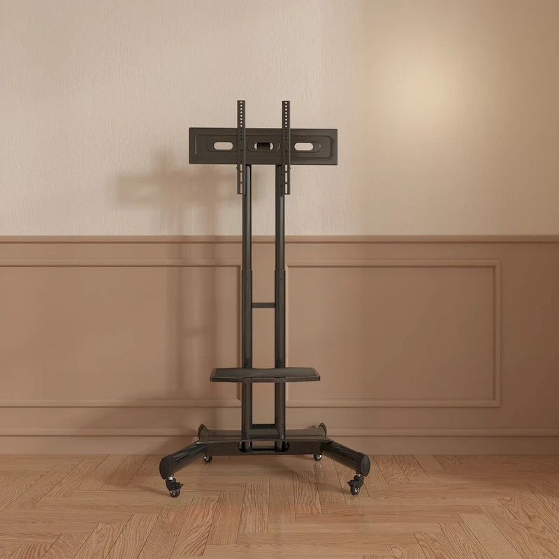 Support TV pivotant universel pour téléviseurs de 32 à 80 pouces, support TV de table réglable en hauteur avec inclinaison, VESA max 600x400mm